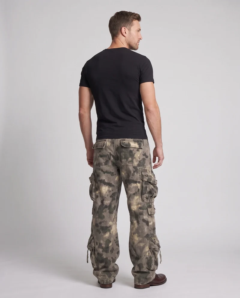 Herrenmode Camouflage Cargo-Hose Nord Taschen