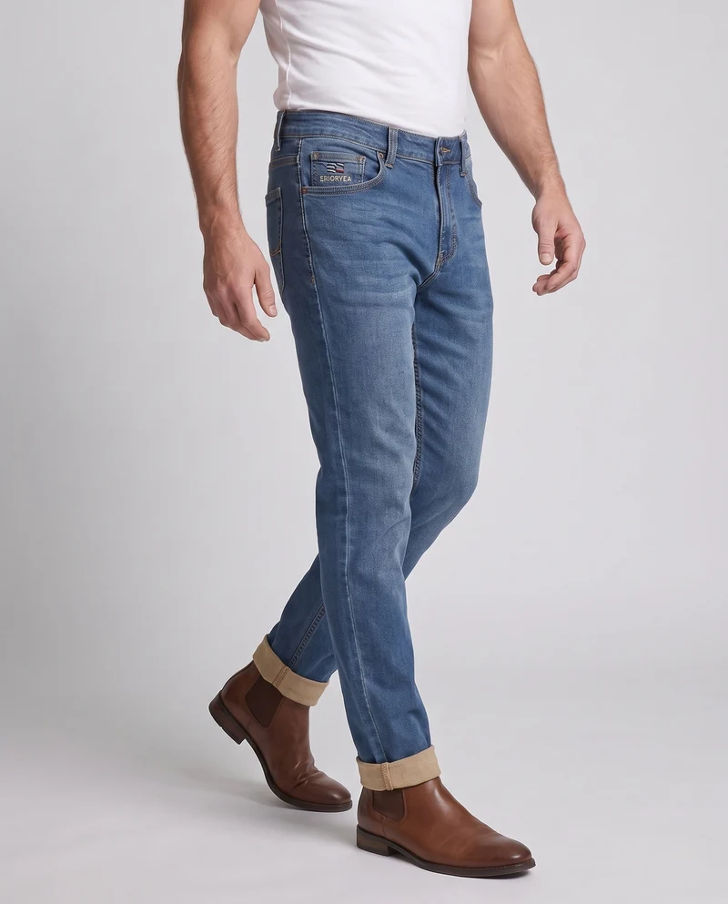 Herren modische Chino-Hosen mit hoher Taille und praktischen Seitentaschen Nord Taschen