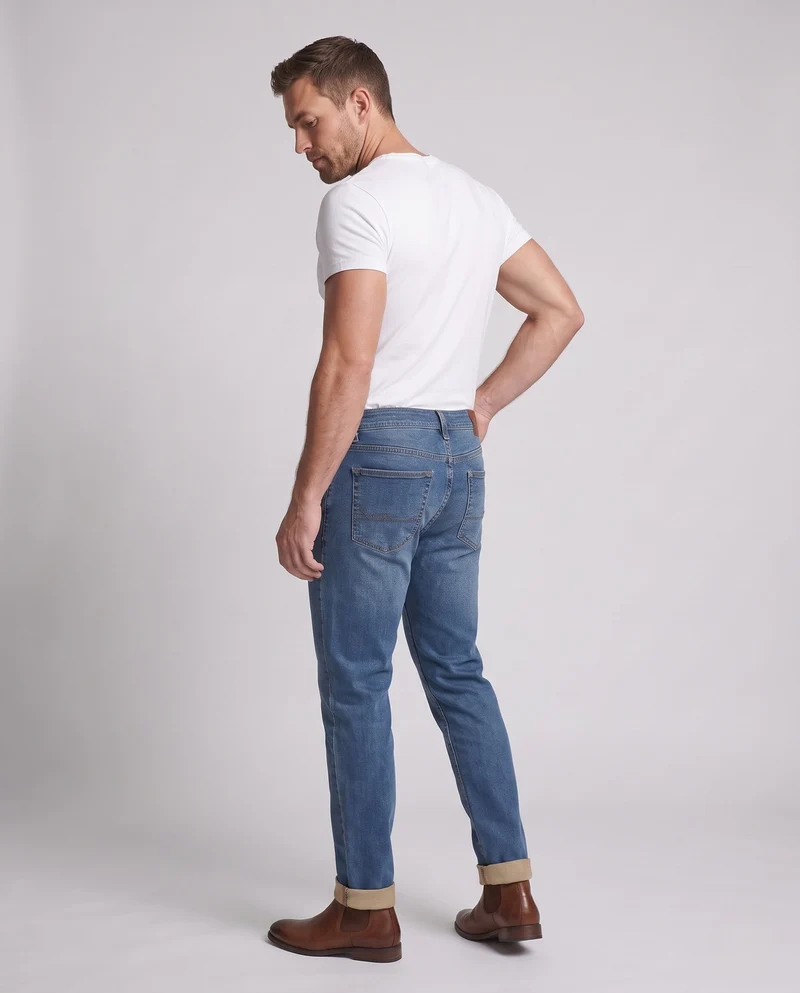 Herren modische Chino-Hosen mit hoher Taille und praktischen Seitentaschen Nord Taschen