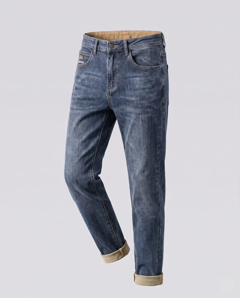 Herren modische Chino-Hosen mit hoher Taille und praktischen Seitentaschen Nord Taschen