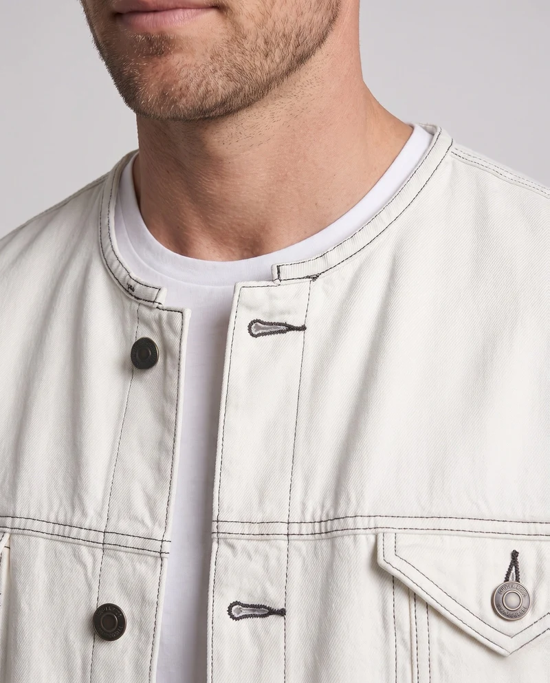 Herren Übergrößen Denim Jacket Nord Taschen