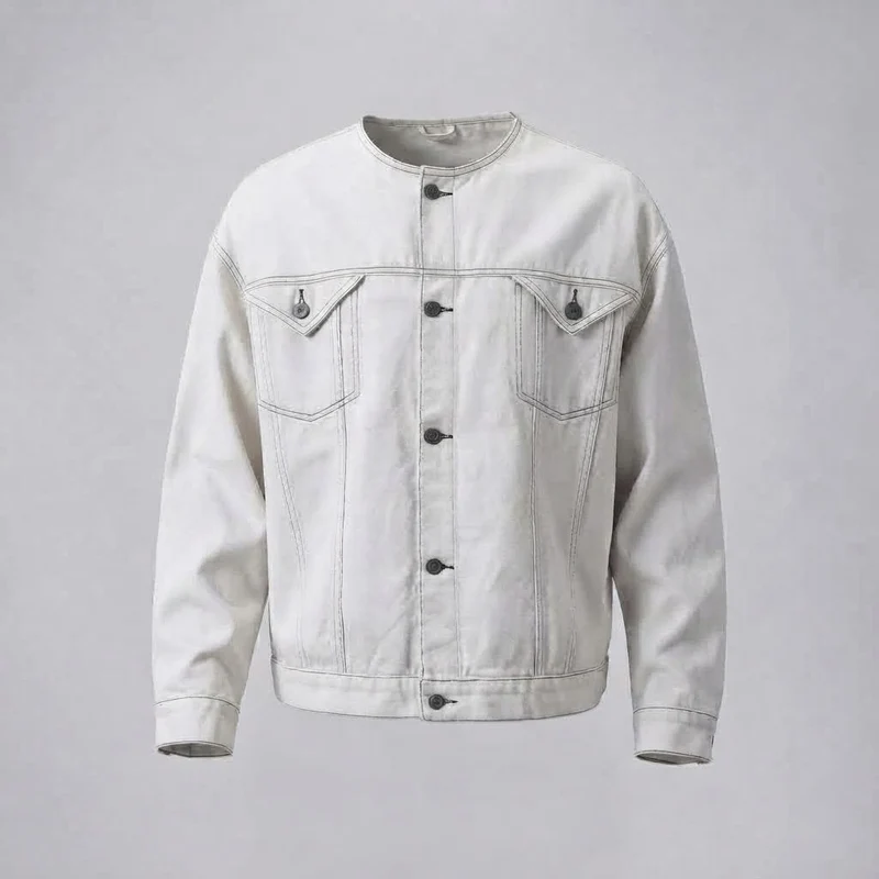 Herren Übergrößen Denim Jacket Nord Taschen