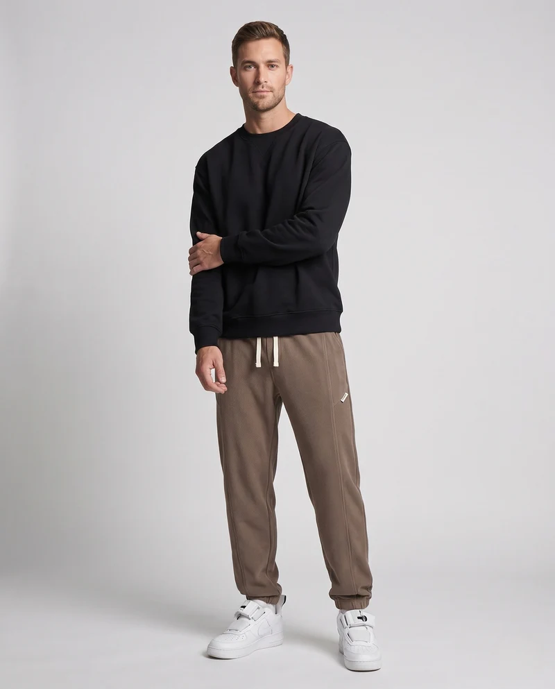 Herren Sportliche Slim-Fit Jogginghose Nord Taschen