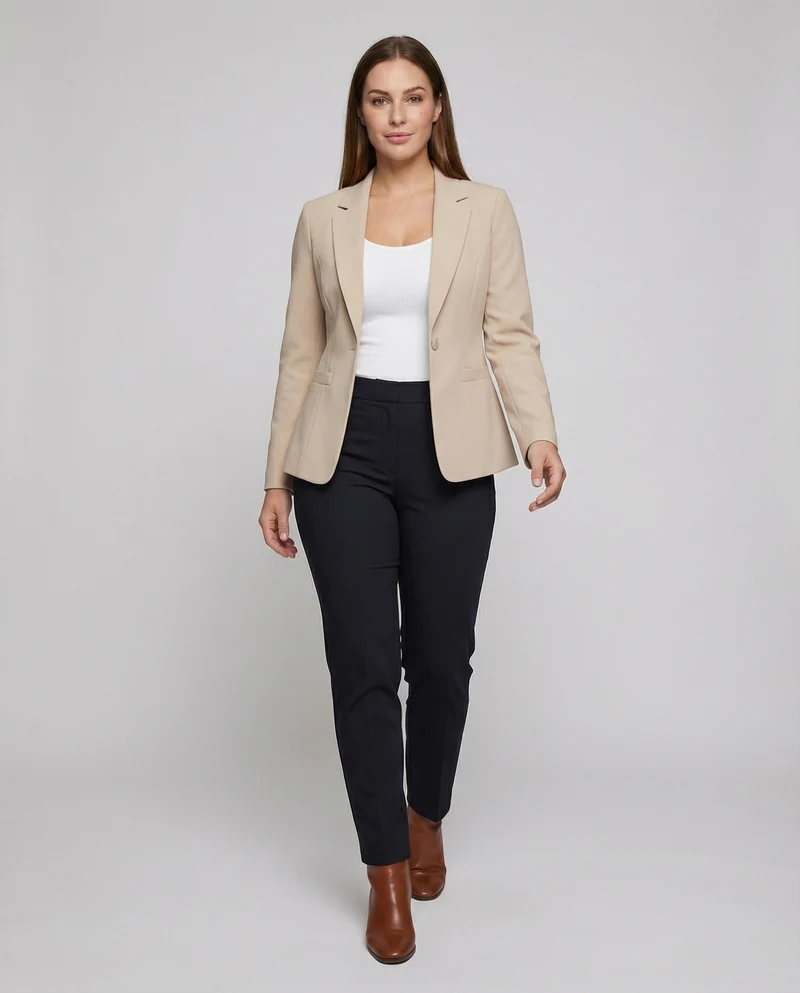 Damen Professionelle Konturierte Business-Blazer