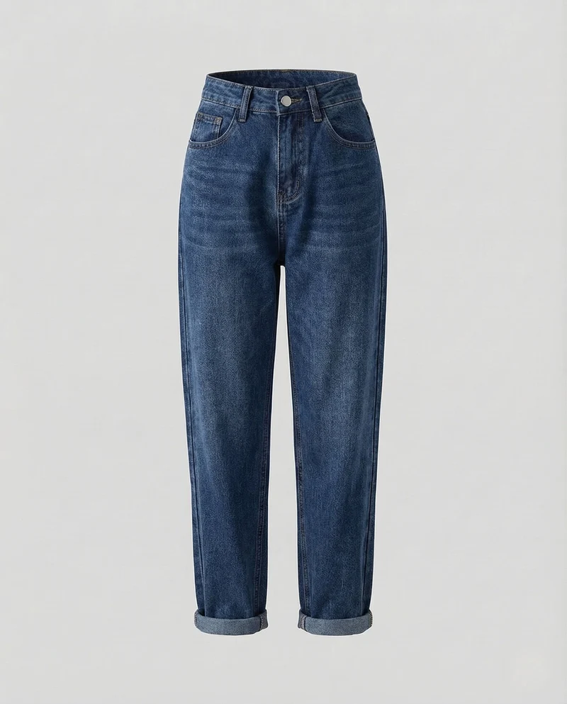 Damen Mom Jeans High Waist