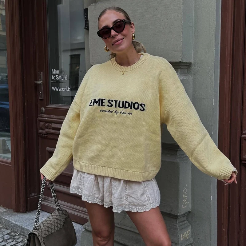 Damen Oversized Pullover
