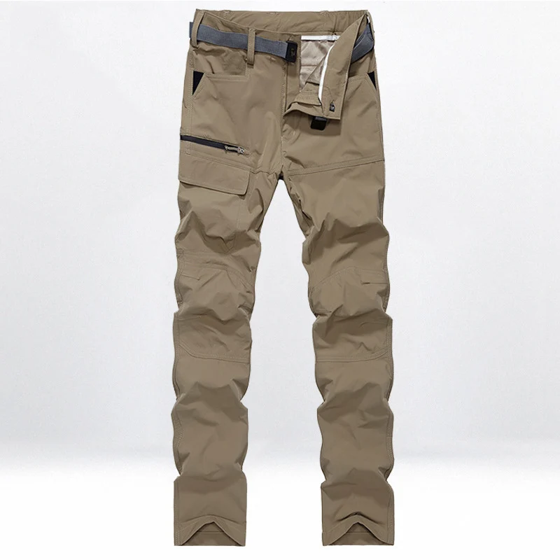 Herren Technische Trekking-Cargohose mit vorgeformten Knien und integrierter Gürtel-Lösung Nord Taschen