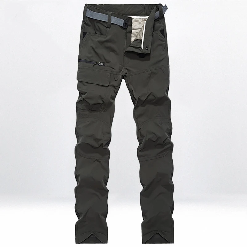 Herren Technische Trekking-Cargohose mit vorgeformten Knien und integrierter Gürtel-Lösung Nord Taschen