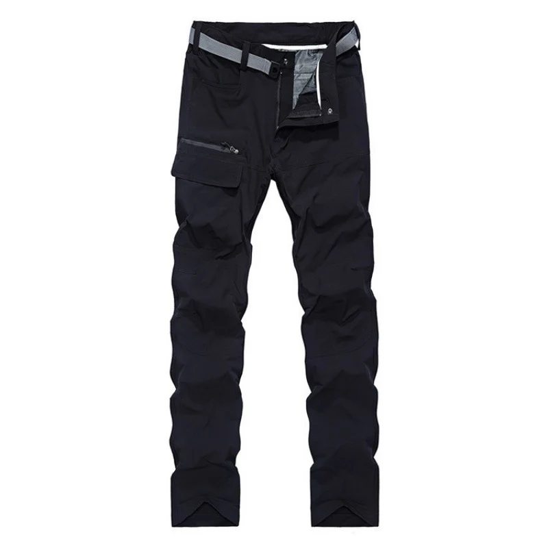 Herren Technische Trekking-Cargohose mit vorgeformten Knien und integrierter Gürtel-Lösung Nord Taschen