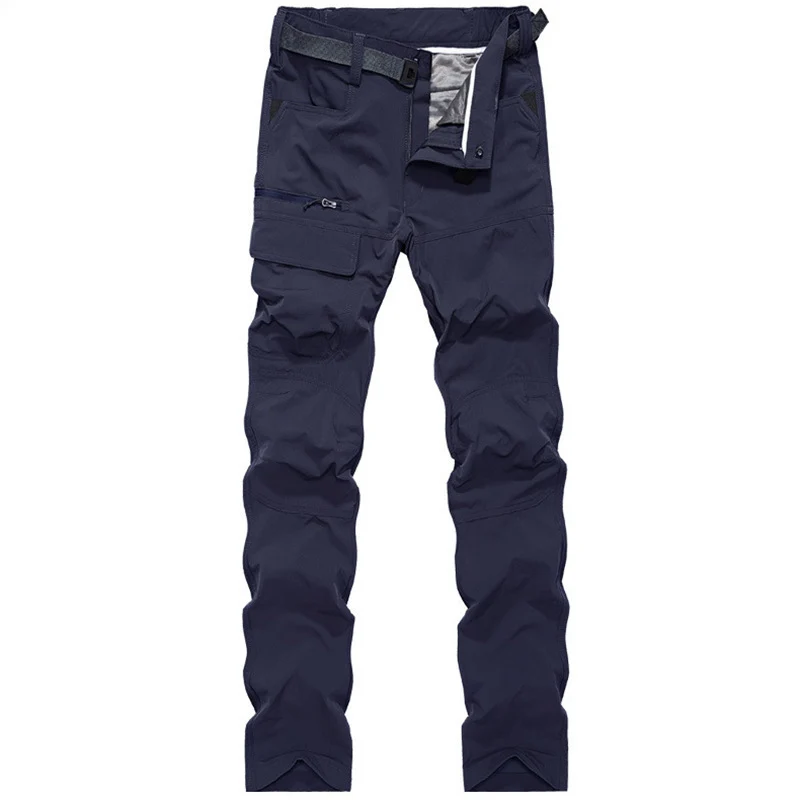 Herren Technische Trekking-Cargohose mit vorgeformten Knien und integrierter Gürtel-Lösung Nord Taschen
