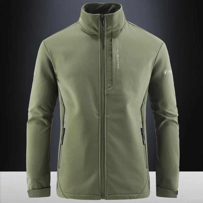Herren Technische Softshelljacke mit winddichtem Shell, hohem Kragen und Reißverschlusstaschen Nord Taschen