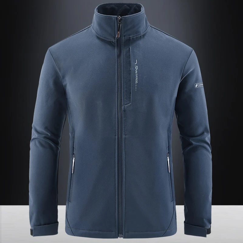 Herren Technische Softshelljacke mit winddichtem Shell, hohem Kragen und Reißverschlusstaschen Nord Taschen