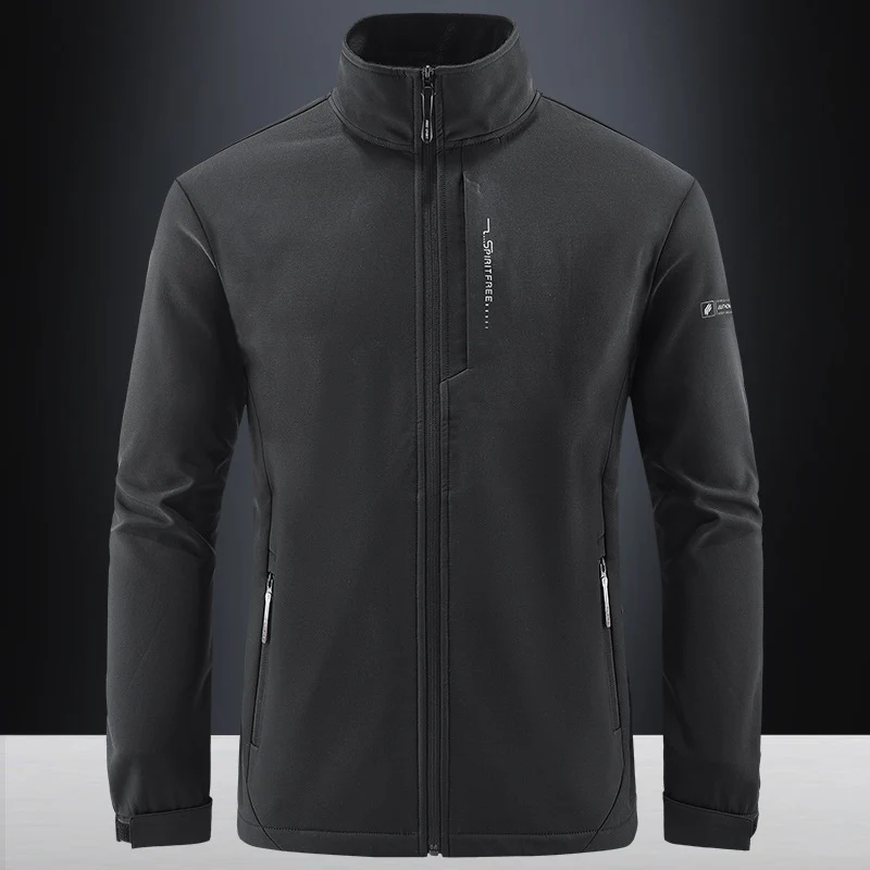Herren Technische Softshelljacke mit winddichtem Shell, hohem Kragen und Reißverschlusstaschen Nord Taschen