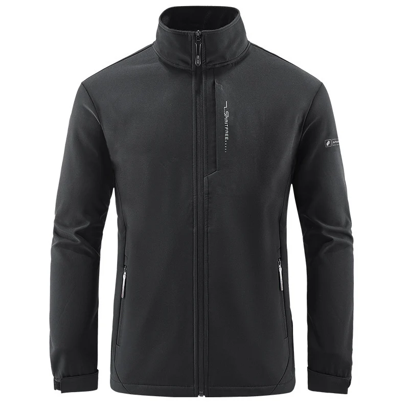 Herren Technische Softshelljacke mit winddichtem Shell, hohem Kragen und Reißverschlusstaschen Nord Taschen
