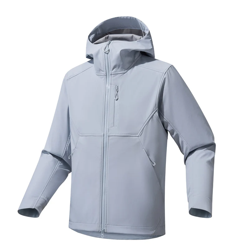 Herren Technische Softshell-Hoodiejacke mit Kapuze, winddichter Membran und ergonomischem Schnitt Nord Taschen