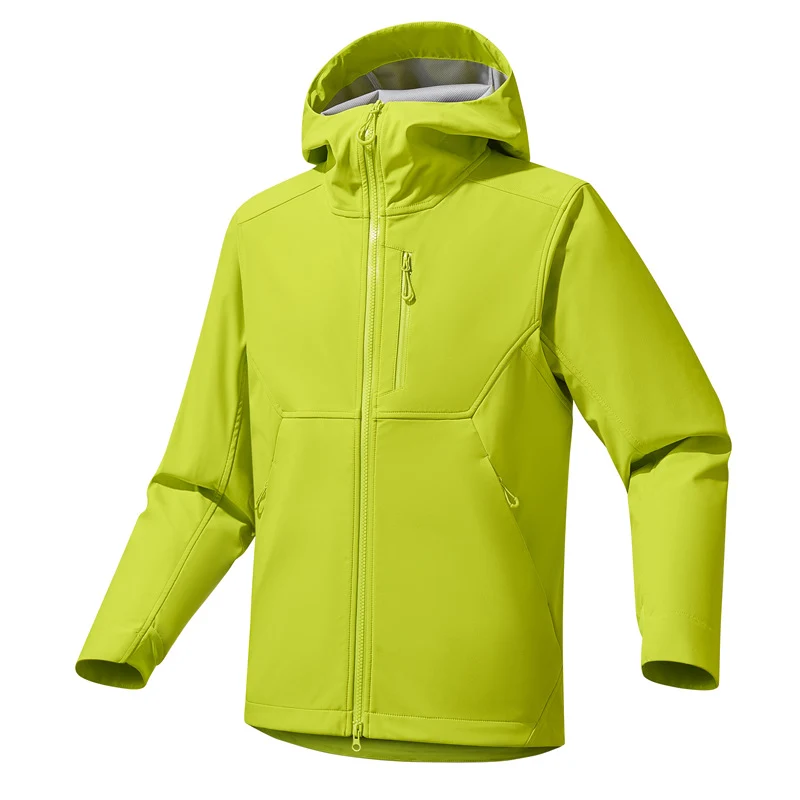 Herren Technische Softshell-Hoodiejacke mit Kapuze, winddichter Membran und ergonomischem Schnitt Nord Taschen