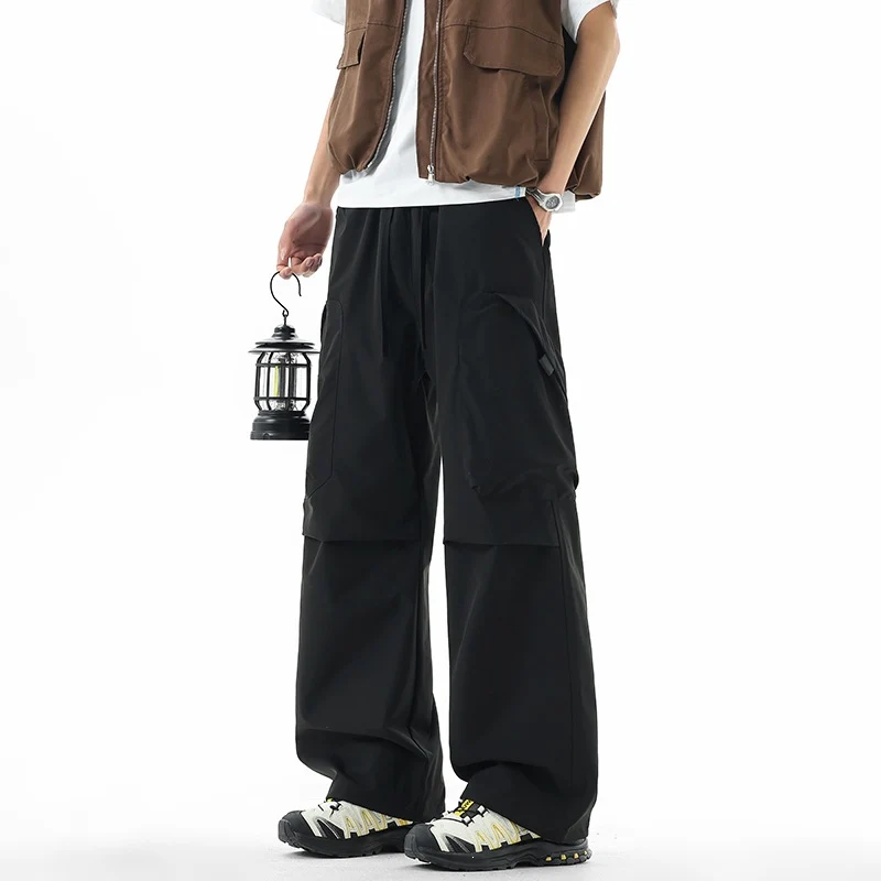 Herren Weite technische Cargo-Freizeithose mit Tunnelzug, Multifunktionstaschen & Outdoor‑Performance Nord Taschen