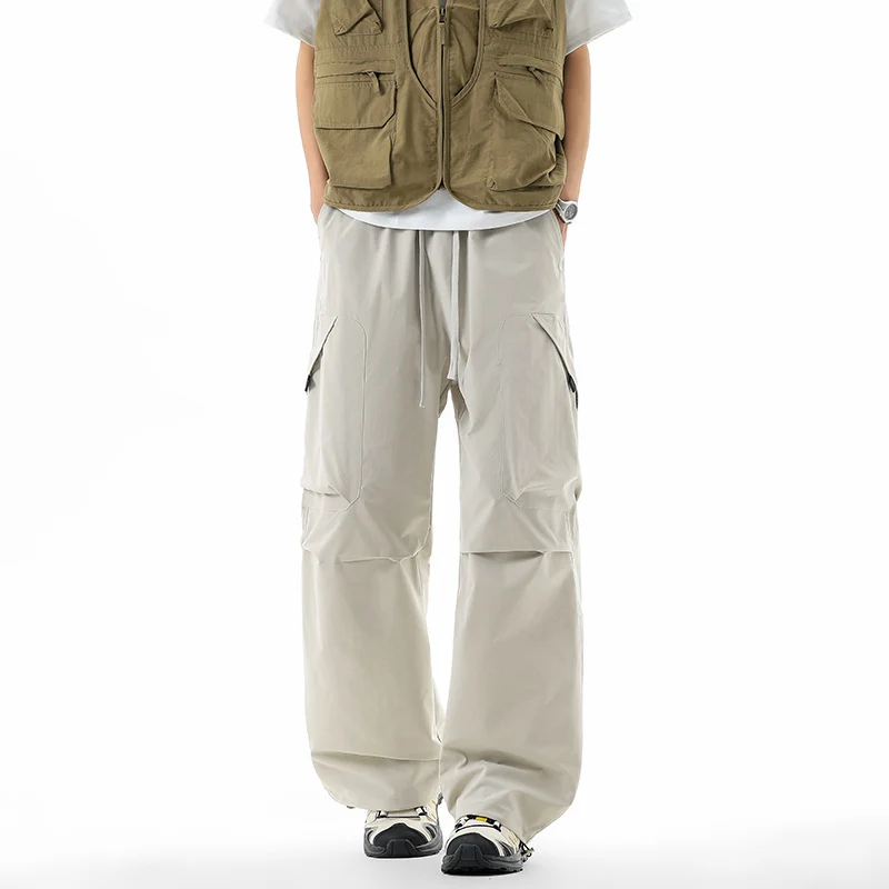 Herren Weite technische Cargo-Freizeithose mit Tunnelzug, Multifunktionstaschen & Outdoor‑Performance Nord Taschen