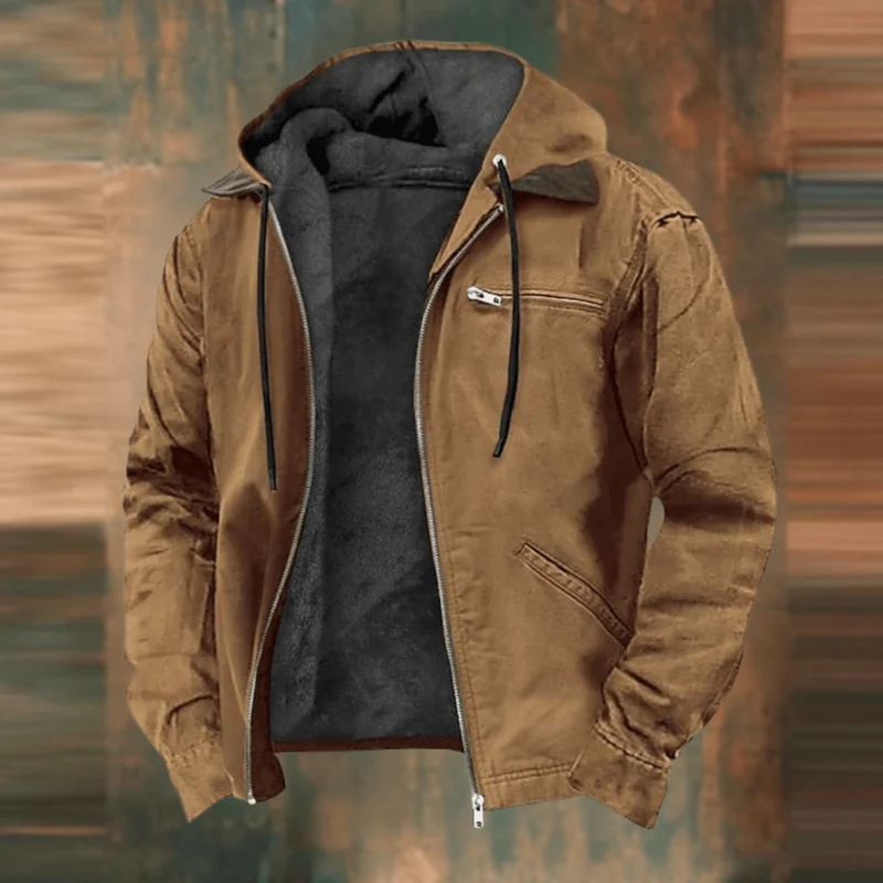 Vielseitige Bequeme Herrenjacke mit Robustem Lässigen Design