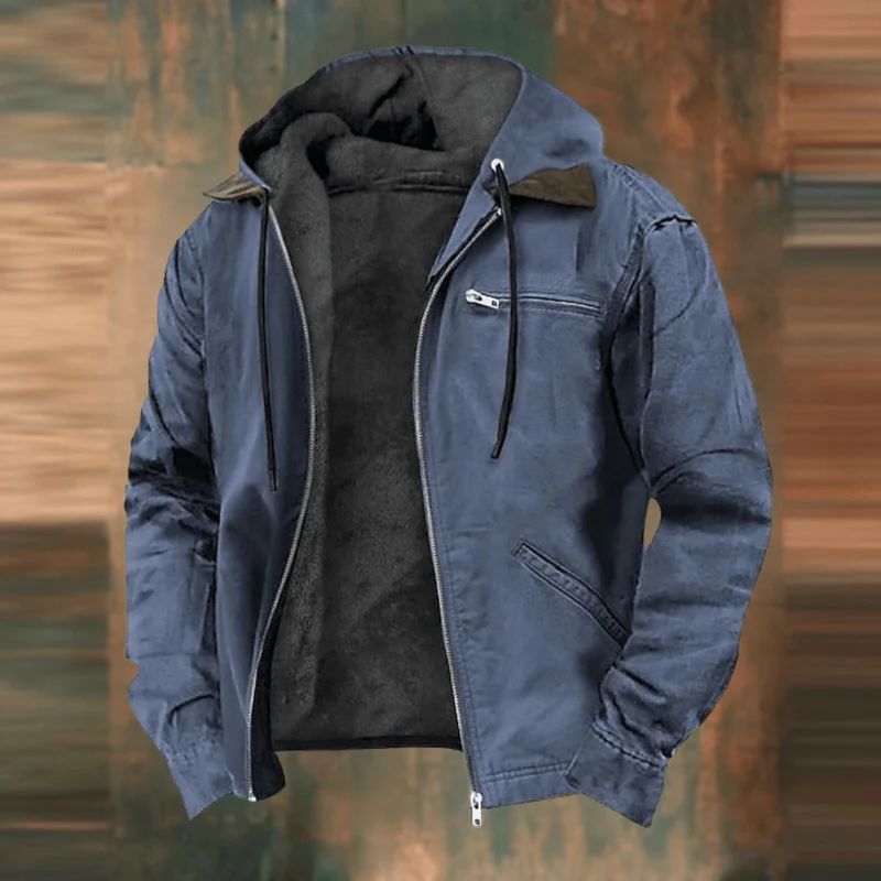 Vielseitige Bequeme Herrenjacke mit Robustem Lässigen Design