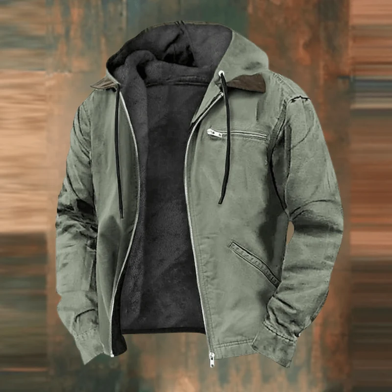 Vielseitige Bequeme Herrenjacke mit Robustem Lässigen Design