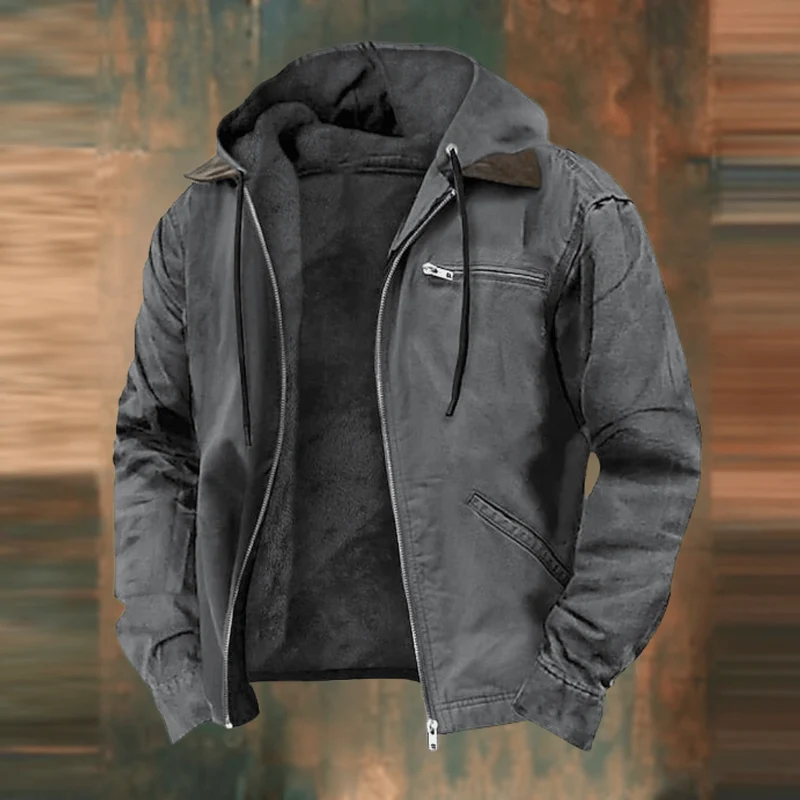 Vielseitige Bequeme Herrenjacke mit Robustem Lässigen Design