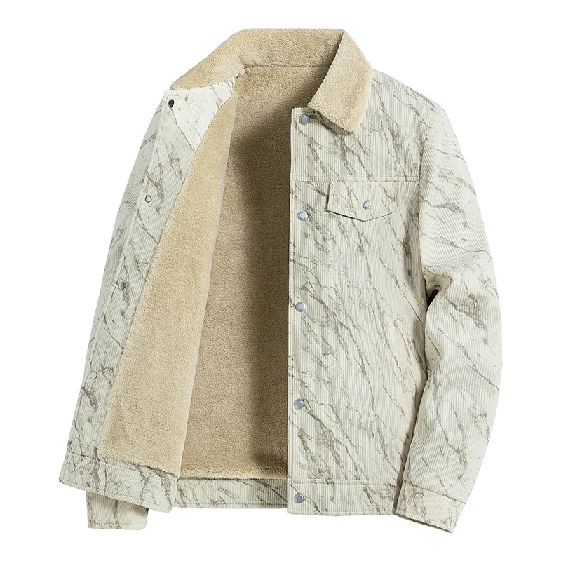 Herren Gemusterte Cordjacke Nord Taschen