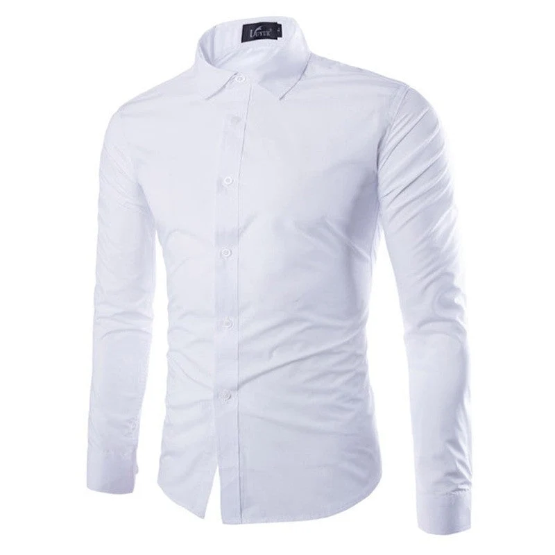Herren elegante Langarmhemd