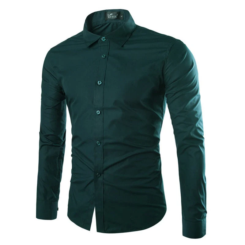 Herren elegante Langarmhemd