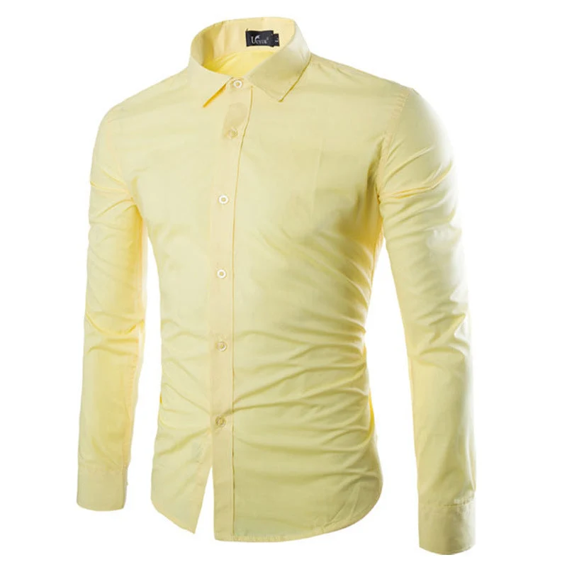 Herren elegante Langarmhemd
