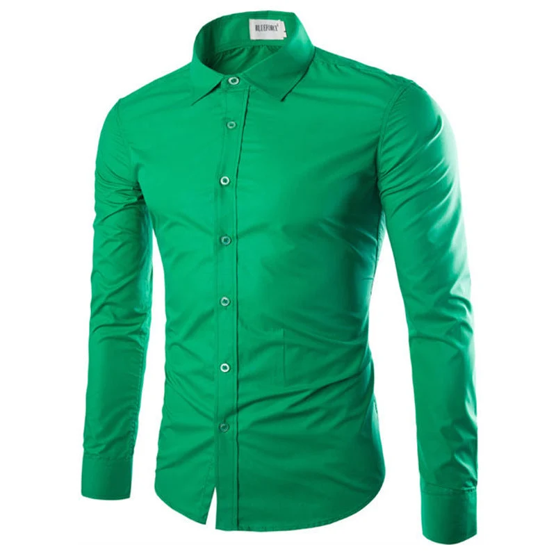 Herren elegante Langarmhemd
