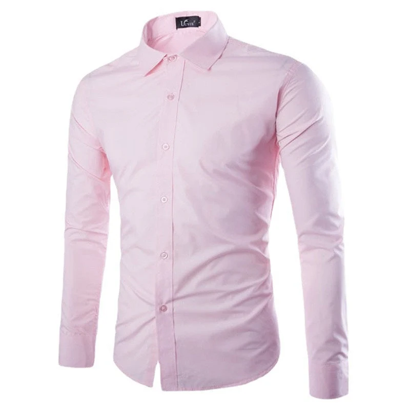 Herren elegante Langarmhemd