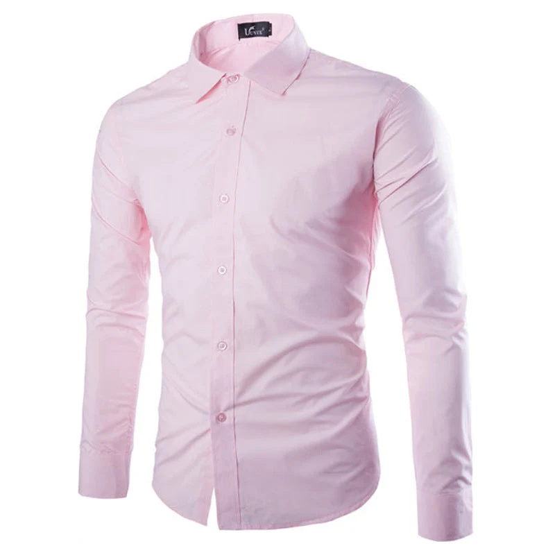 Herren elegante Langarmhemd