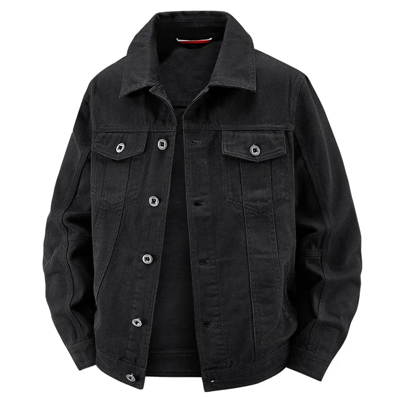Herren Jeans-Truckerjacke im Vintage‑Look mit strukturierter Nahtführung und Brusttaschen Nord Taschen