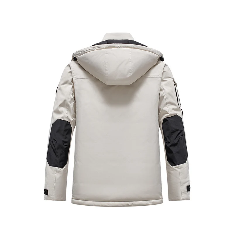 Herren Isolierter Field-Parka mit Kapuze, Mehrfach-Utility-Taschen und winddichter Shell Nord Taschen