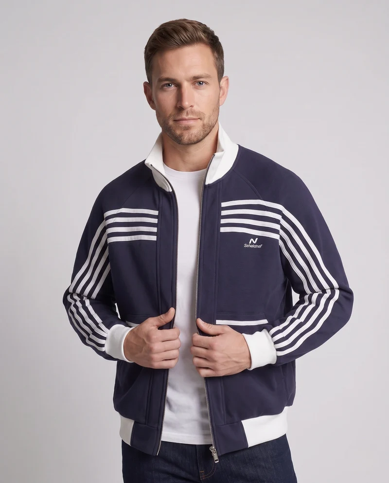 Herren Sportlicher Windbreaker Nord Taschen