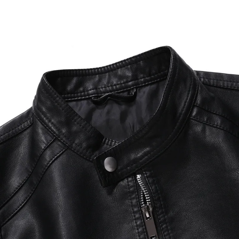 Herren Elegante Lederjacke Nord Taschen 1788417815