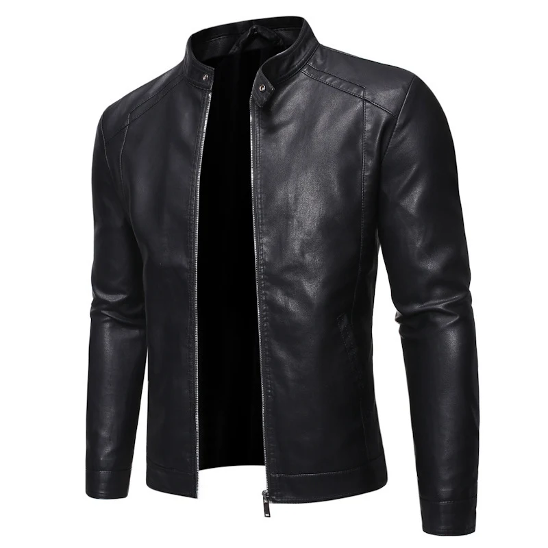 Herren Elegante Lederjacke Nord Taschen 1788417815