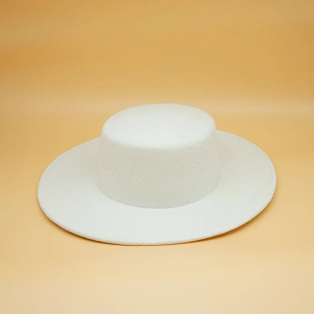Schleife Weißer Wollhut