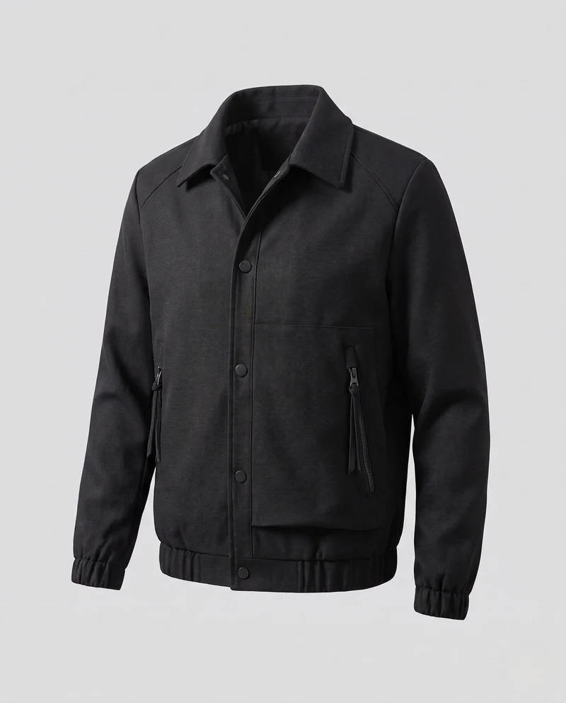 Damen Leichte Utility Jacke mit gestepptem Innenfutter, Druckknopfblende & elastischem Saum Nord Taschen