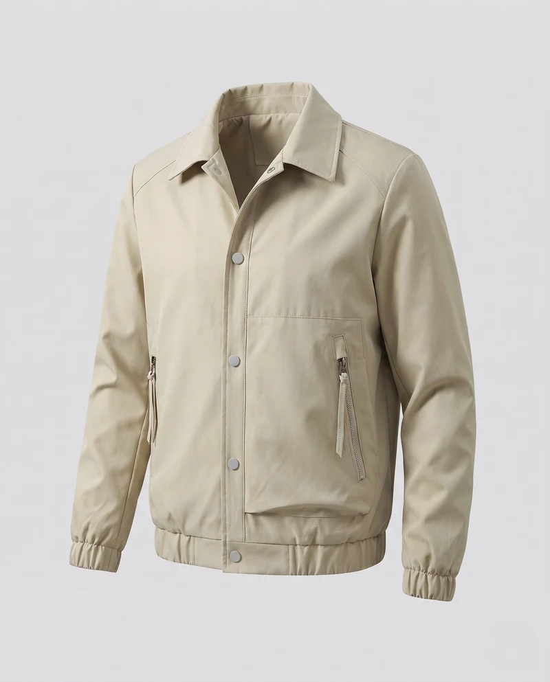 Damen Leichte Utility Jacke mit gestepptem Innenfutter, Druckknopfblende & elastischem Saum Nord Taschen