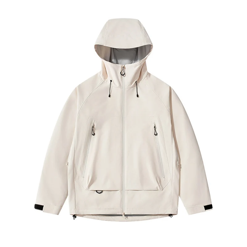 Herren technisch-isolierende Softshelljacke mit Kapuze und Fleece-Innenkragen Nord Taschen