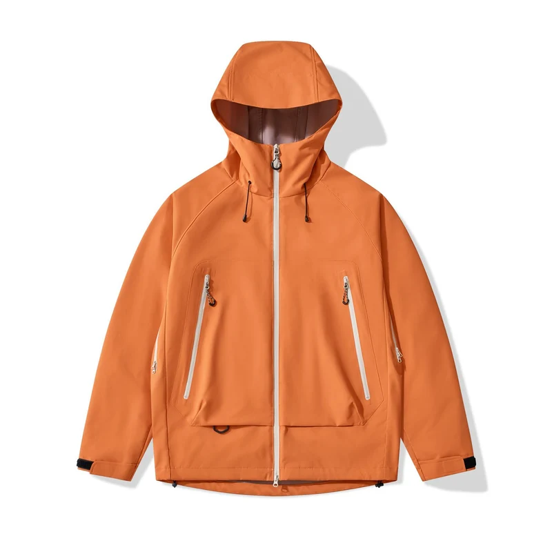 Herren technisch-isolierende Softshelljacke mit Kapuze und Fleece-Innenkragen Nord Taschen
