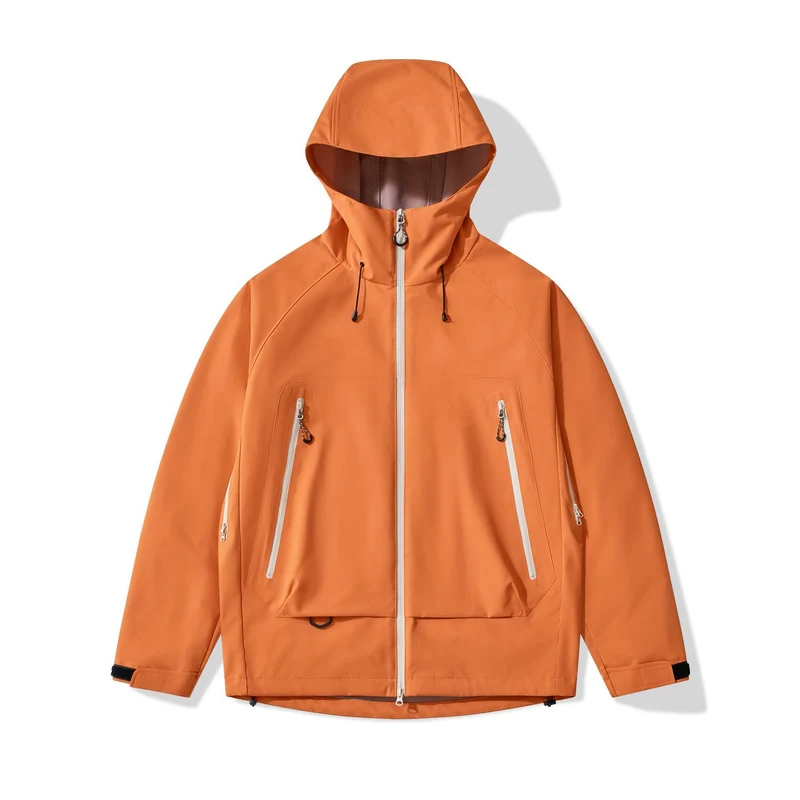 Herren technisch-isolierende Softshelljacke mit Kapuze und Fleece-Innenkragen Nord Taschen