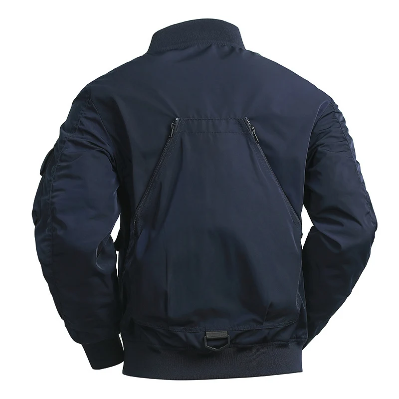 Herren Taktische Bomberjacke im Field‑Look mit modularen Außenfächern und elastischem Saum Nord Taschen