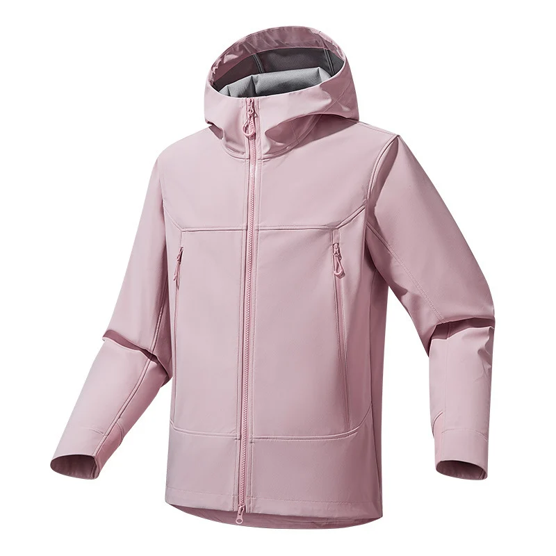 Herren Softshell‑Kapuzenjacke mit Stretch, wind- und wasserabweisender Membran und Zwei‑Wege‑Reißverschluss Nord Taschen