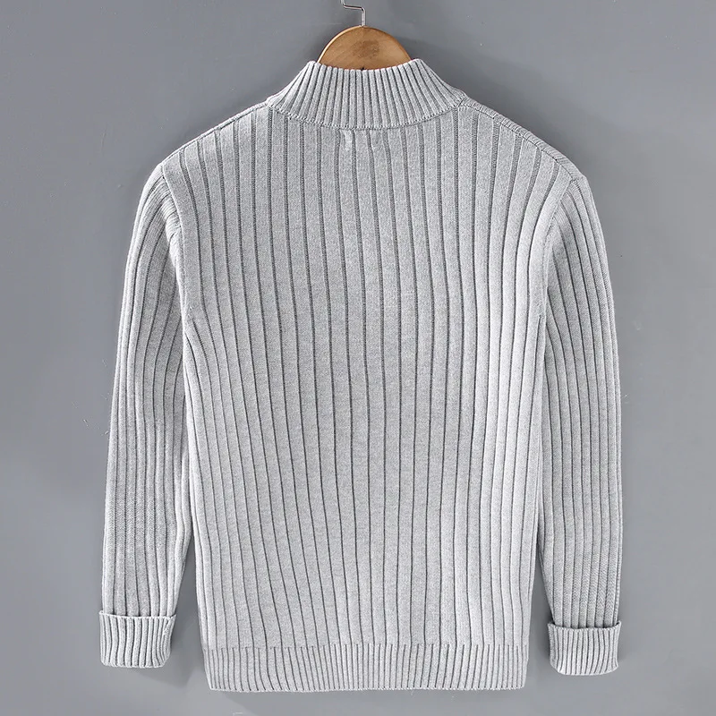 Merino Strickjacke mit Reißverschluss
