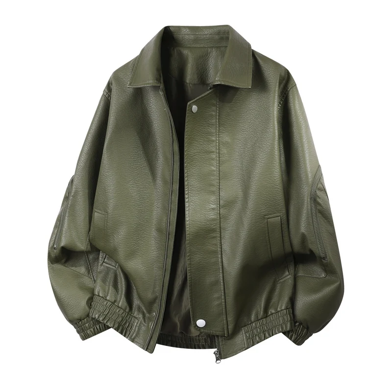 Herren Elegante und bequeme Lederjacke Nord Taschen