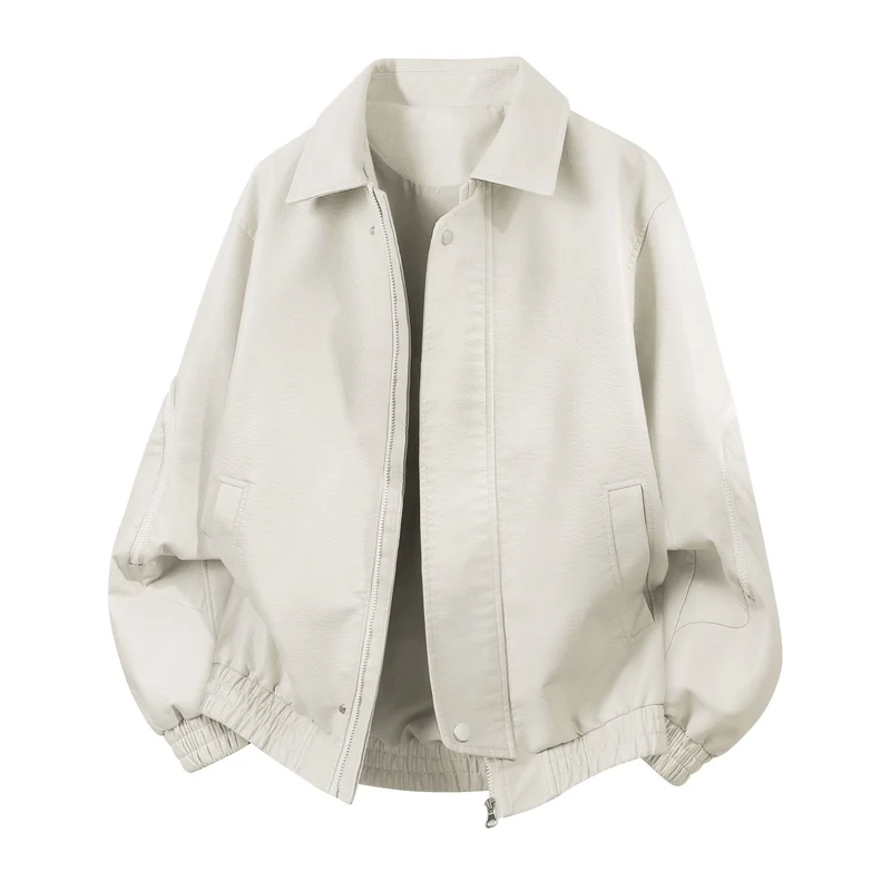Herren Elegante und bequeme Lederjacke Nord Taschen