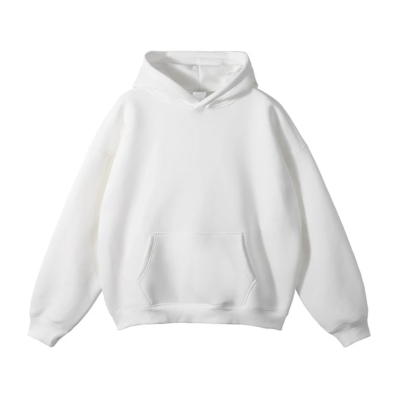 Unisex Schlichter Oversize-Kapuzenpullover mit Soft-Fleece-Innenseite und tiefer Raglannaht Nord Taschen